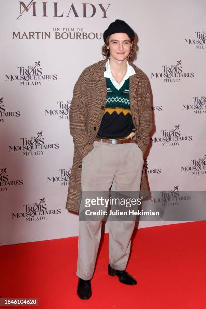 Actor Vassili Schneider attends the "Les Trois Mousquetaires: Milady" The Three Musketeers: Milady Premiere at Cinema Le Grand Rex on December 10,...