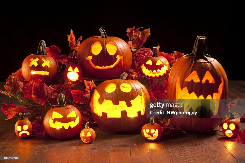 Halloween Jack-o-Lantern Pumpkins