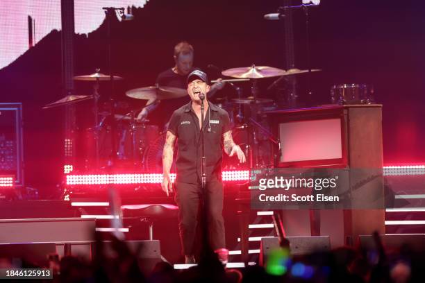 Eddie Fisher, and Ryan Tedder of One Republic perform onstage during iHeartRadio KISS108's Jingle Ball 2023 at TD Garden on December 10, 2023 in...