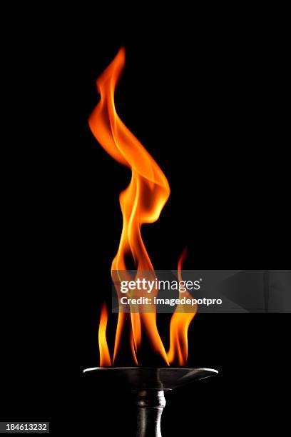flamme de feu - flambeau photos et images de collection