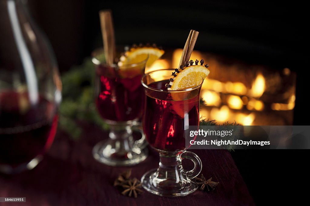 Warm Spiced Wine by the Fire