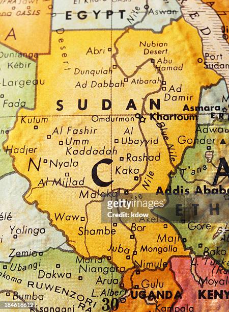 sudan on the map - asmara eritrea stock pictures, royalty-free photos & images