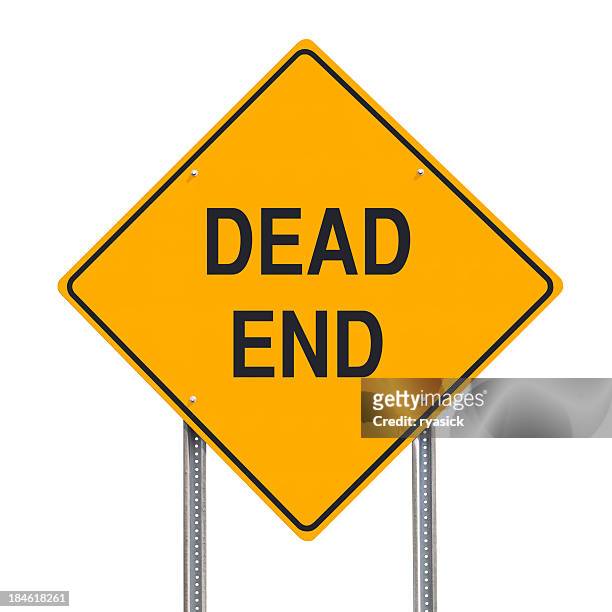 dad end road sign isolated - dead end stock pictures, royalty-free photos & images