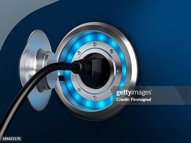 recharging electric car - chargers stock pictures, royalty-free photos & images