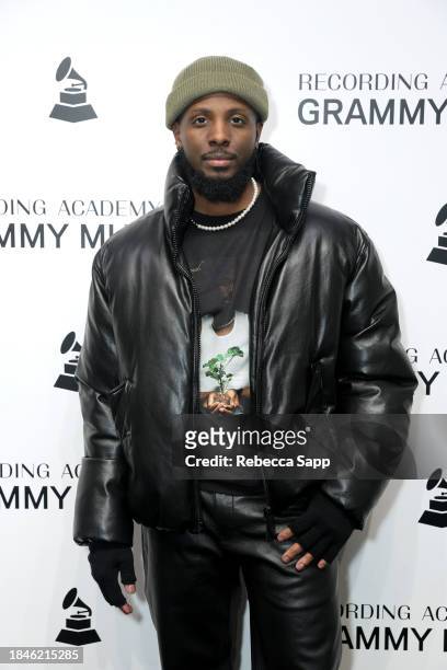 Schyler O'Neal attends Backstage Pass: Schyler O'Neal's Life Happened. Album Release at The GRAMMY Museum on December 10, 2023 in Los Angeles,...