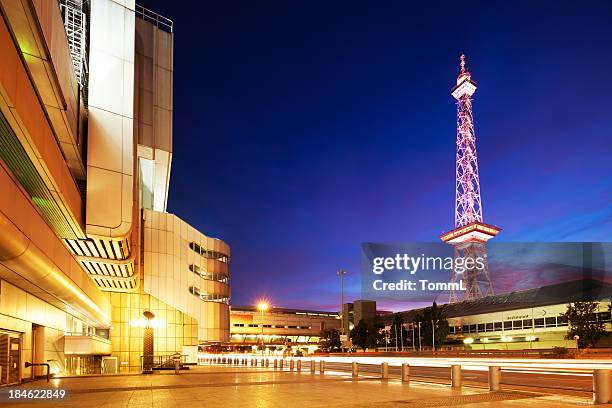 icc and berlin radio tower, germany - tv tower berlin stock pictures, royalty-free photos & images