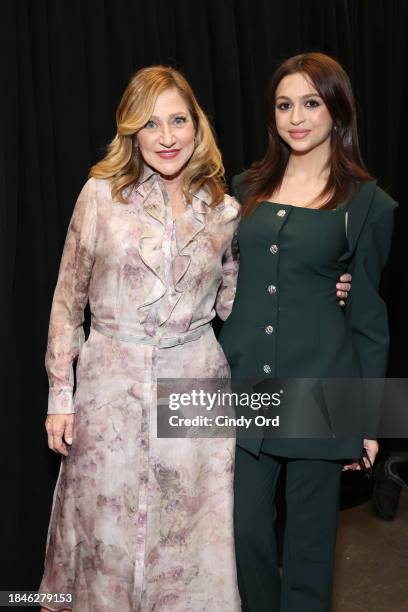 Edie Falco and Josie Totah attend the 17th Annual CNN Heroes: An All-Star Tribute at The American Museum of Natural History on December 10, 2023 in...