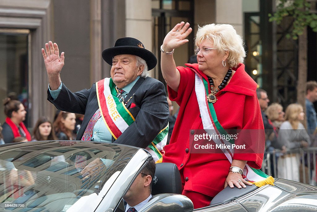 Annual Columbus Day Parade Marches Down New York's Fifth Avenue