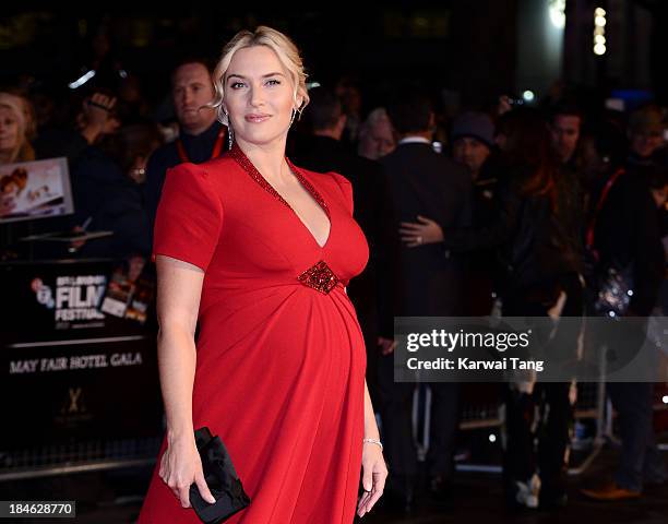 Kate Winslet attends the Mayfair Gala European Premiere of "Labor Day" during the 57th BFI London Film Festival at Odeon Leicester Square on October...