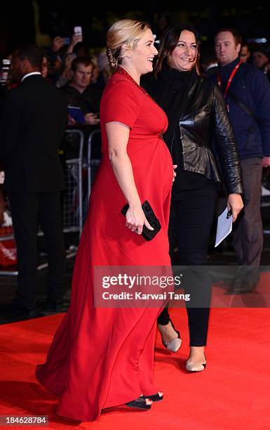 Kate Winslet attends the Mayfair Gala European Premiere of "Labor Day" during the 57th BFI London Film Festival at Odeon Leicester Square on October...