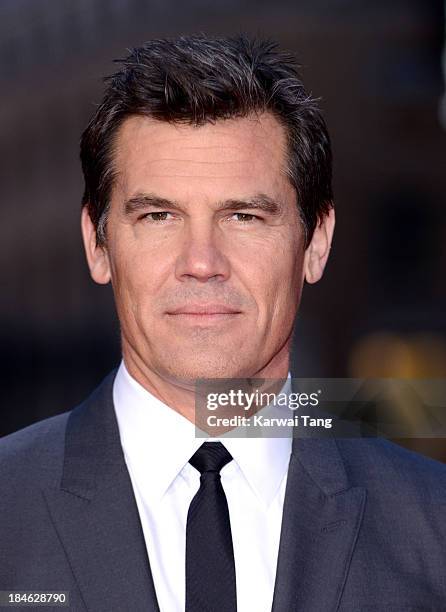 Josh Brolin attends the Mayfair Gala European Premiere of "Labor Day" during the 57th BFI London Film Festival at Odeon Leicester Square on October...