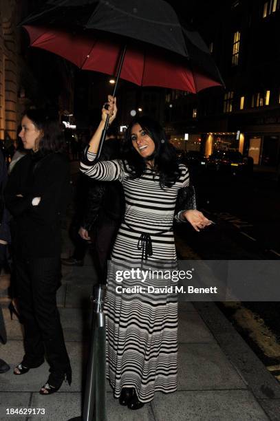 Serena Rees attends the London EDITION and NOWNESS dinner to celebrate ON COLLABORATION on October 14, 2013 in London, England.