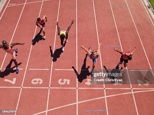 Racing Line Running Running Track Finish Line Photos and Premium High Res Pictures - Getty ...
