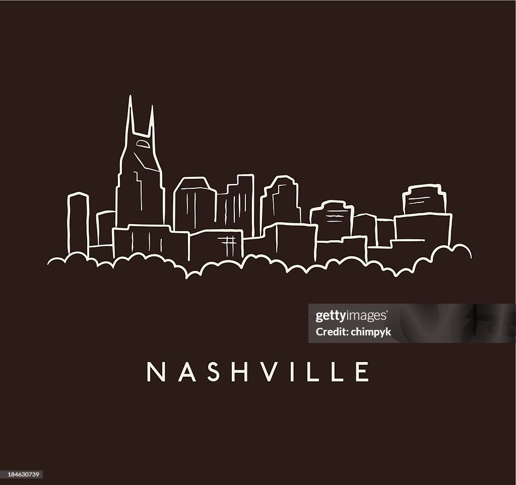 Panorama di Nashville schizzo