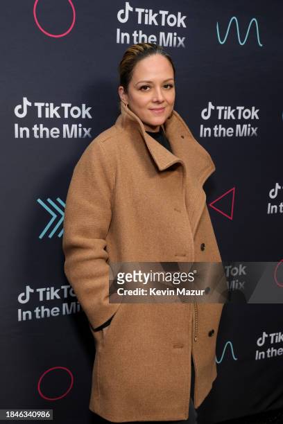 Isabel Quinteros Annous, Global Lead, Music Partnerships, TikTok attends TikTok In The Mix at Sloan Park on December 10, 2023 in Mesa, Arizona.