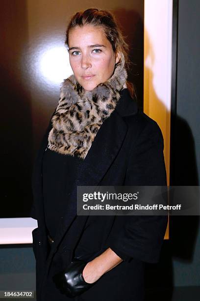 Actress Vahina Giocante attends Boucheron Hosts Hiroshi Sugimoto Exhibition Celebration at Place Vendome Boucheron shop on October 14, 2013 in Paris,...