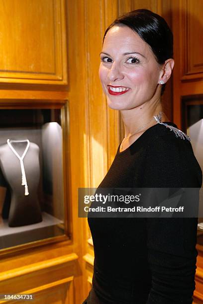 Creative Director of Boucheron Claire Choisne attends Boucheron Hosts Hiroshi Sugimoto Exhibition Celebration at Place Vendome Boucheron shop on...