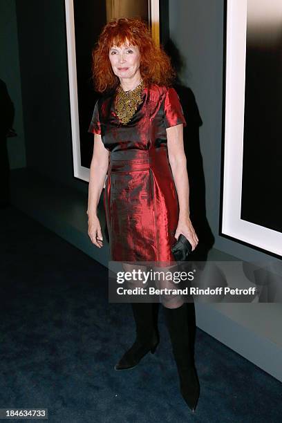 Actress Sabine Azema attends Boucheron Hosts Hiroshi Sugimoto Exhibition Celebration at Place Vendome Boucheron shop on October 14, 2013 in Paris,...