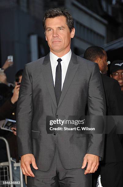 Josh Brolin attends the Mayfair Gala European Premiere of "Labor Day" during the 57th BFI London Film Festival at Odeon Leicester Square on October...