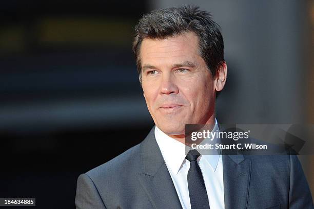 Josh Brolin attends the Mayfair Gala European Premiere of "Labor Day" during the 57th BFI London Film Festival at Odeon Leicester Square on October...