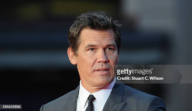 Josh Brolin attends the Mayfair Gala European Premiere of "Labor Day" during the 57th BFI London Film Festival at Odeon Leicester Square on October...