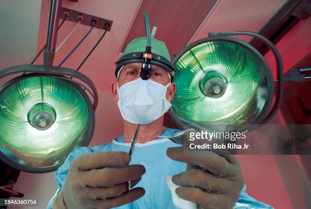 Cosmetic Surgeon Dr Neal Handel inside his Surgical Suite, June 10, 1996 in Van Nuys section of Los Angeles, California.