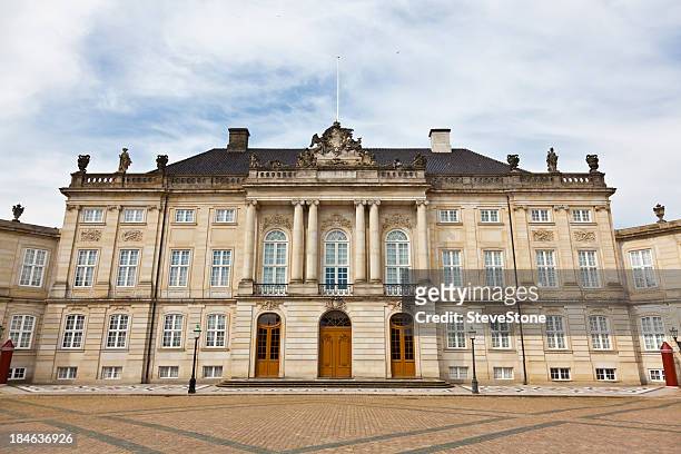 amalienborg palace copenhagen denmark - amalienborg palace stock pictures, royalty-free photos & images