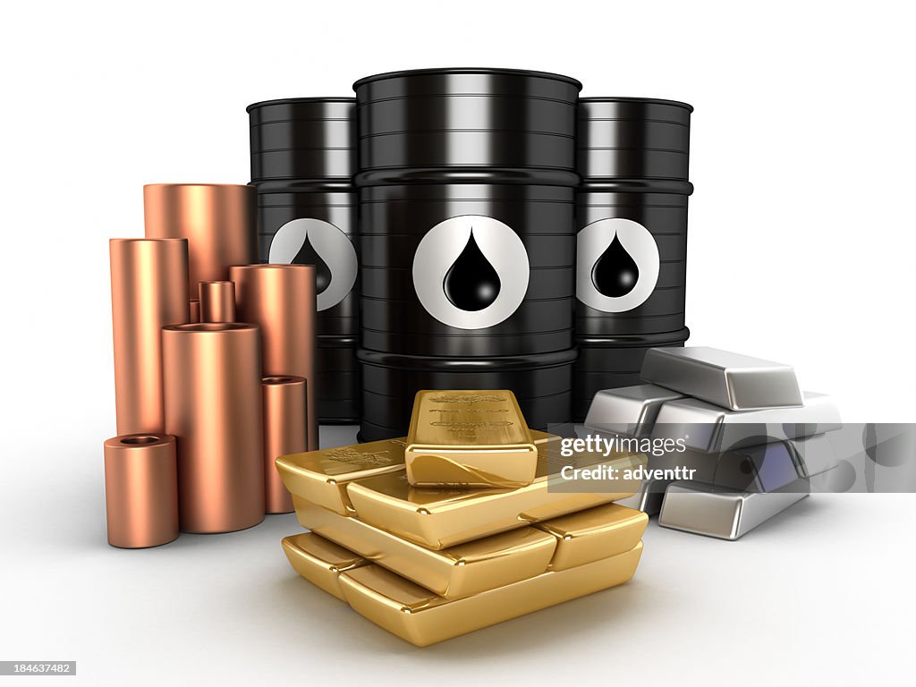 Oil, gold,platinum and copper