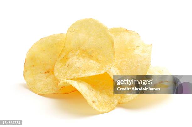 potato crisps - potato chip stock pictures, royalty-free photos & images