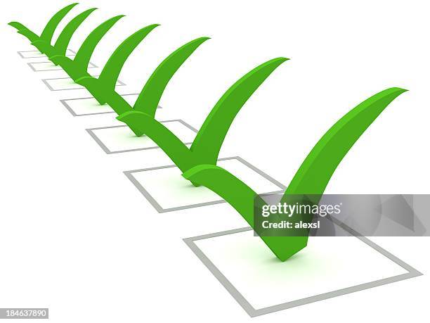 Checklist Green Checkboxes 669 Green Checkbox Stock Photos, High-Res Pictures, and Images - Getty ...