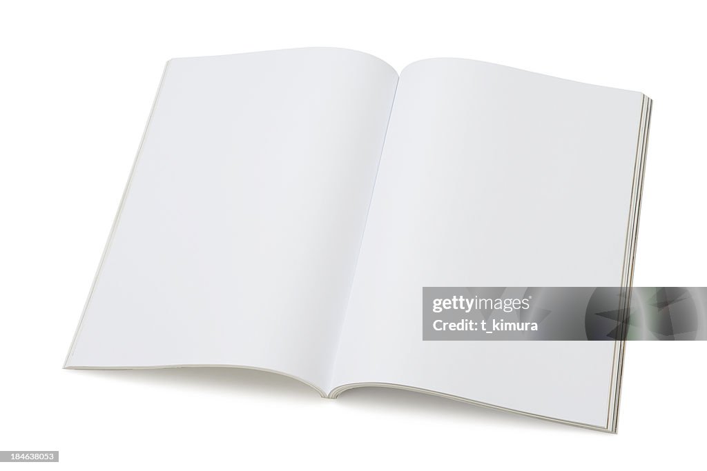 Blank page of magazine