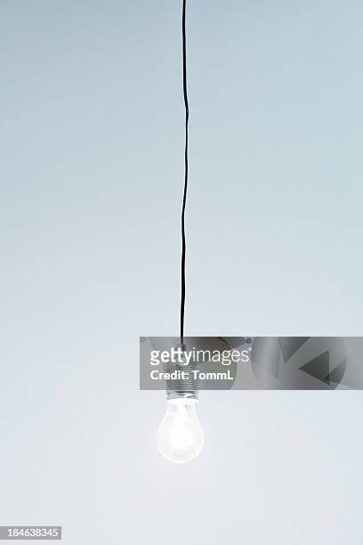light bulb. - hanging bildbanksfoton och bilder