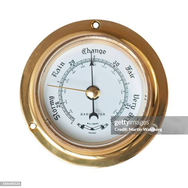 barometro-variazione nel tempo - a picture of a barometer foto e immagini stock