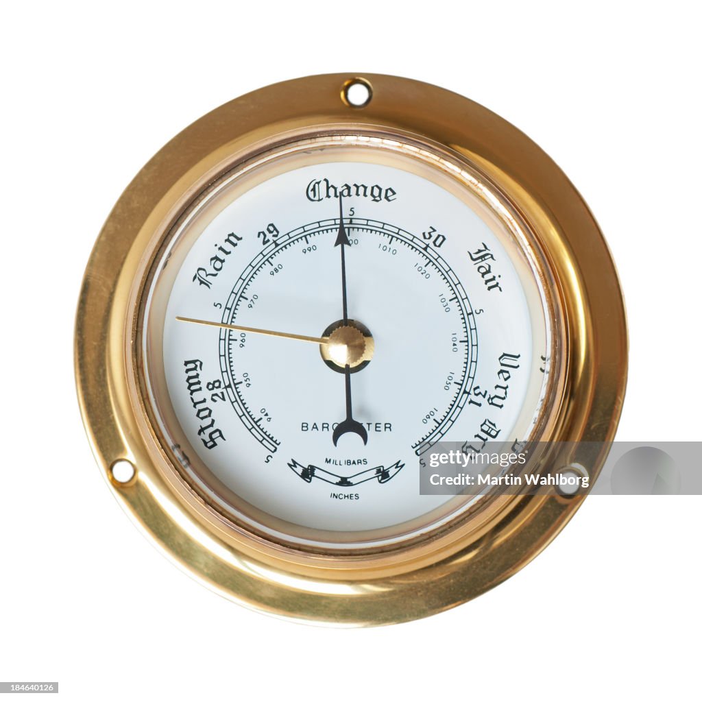 Barometer Rise High Barometer Change In Weather High-Res Stock Photo - Getty Images