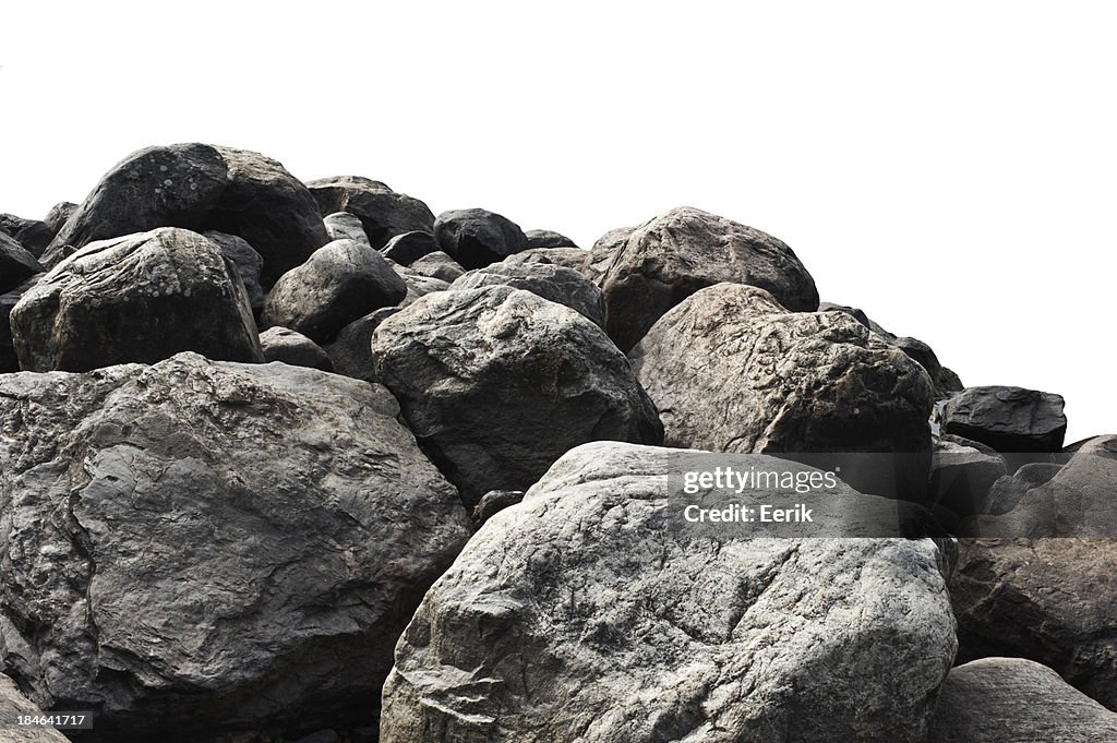 Heap of dark stones