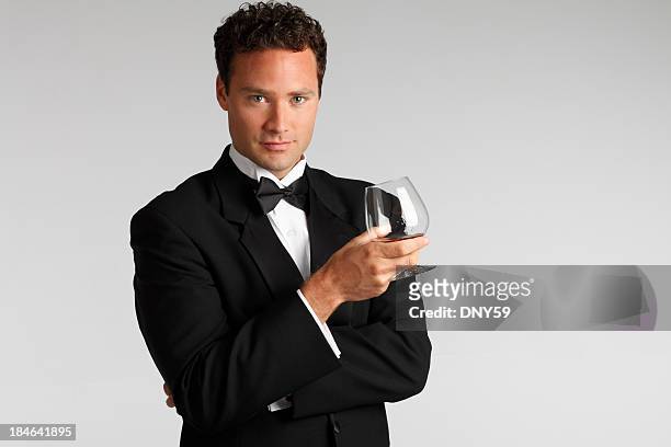 social drinking - dinner jacket stock pictures, royalty-free photos & images