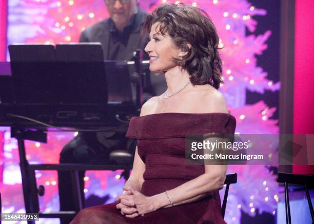 Amy Grant performs on stage during the Christmas Live concert at Smart Financial Centre on December 10, 2023 in Sugar Land, Texas.