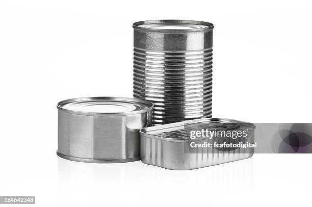 producto enlatado con trazado de recorte - producto enlatado fotografías e imágenes de stock