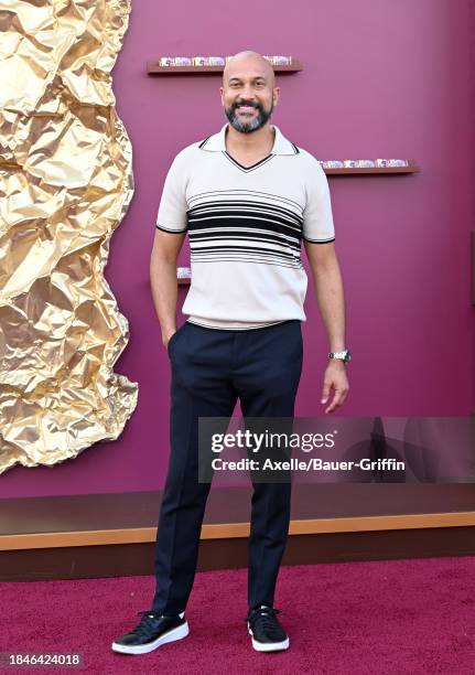 Keegan-Michael Key attends the Los Angeles Premiere of Warner Bros. "Wonka" at Regency Village Theatre on December 10, 2023 in Los Angeles,...