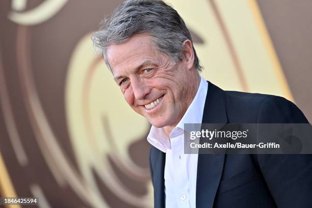 Hugh Grant attends the Los Angeles Premiere of Warner Bros. "Wonka" at Regency Village Theatre on December 10, 2023 in Los Angeles, California.