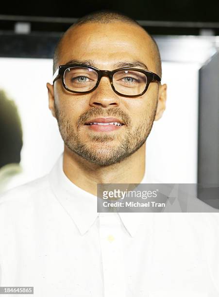 Jesse Williams arrives at the special Los Angeles screening of "12 Years A Slave" held at Directors Guild of America on October 14, 2013 in Los...