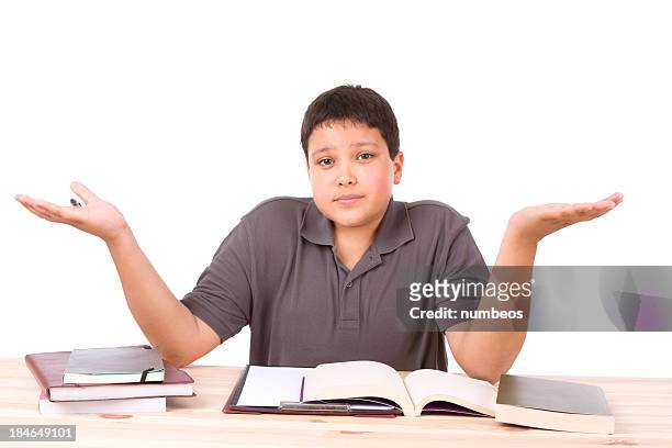 confused male student - shrugging stock pictures, royalty-free photos & images