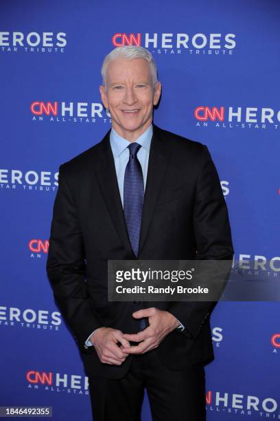 Anderson Cooper poses at the 17th Annual CNN Heroes: An All-Star Tribute at American Museum of Natural History on December 10, 2023 in New York City.
