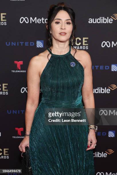 Nathalia Hencker attends 10th Annual Society of Voice Arts and Sciences Voice Awards Gala at The Beverly Hilton on December 10, 2023 in Beverly...