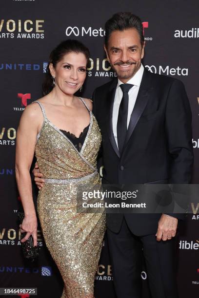Alessandra Rosaldo and Eugenio Derbez attend 10th Annual Society of Voice Arts and Sciences Voice Awards Gala at The Beverly Hilton on December 10,...