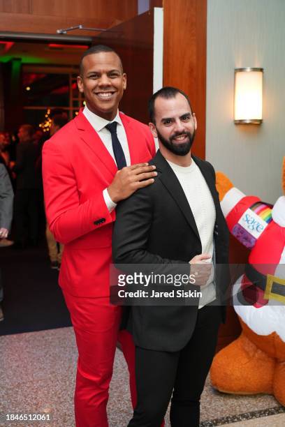 Guillermo Ruiz and Steve Cruz attend The Toys Party NYC 2023 at Pier 60 on December 10, 2023 in New York City.