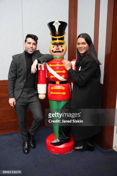 Jay Valle and Spencer Battiest attend The Toys Party NYC 2023 at Pier 60 on December 10, 2023 in New York City.