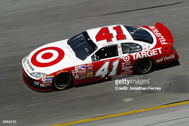 Casey Mears drives the Target Chip Ganassi Racing Dodge Intrepid R/T during the first of the Gatorade Twin 125's at the NASCAR Winston Cup Daytona...