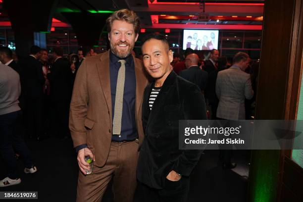 Jason Keehn and Marcus Teo attend The Toys Party NYC 2023 at Pier 60 on December 10, 2023 in New York City.