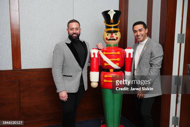 Andrew Pritchard and Sean Robles attend The Toys Party NYC 2023 at Pier 60 on December 10, 2023 in New York City.